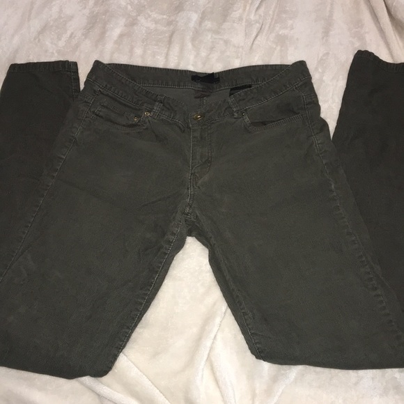 Corduroy dark green skinny pants size 8 - Picture 5 of 5